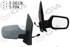 GVA 1037132 DIŞ DİKİZ AYNASI SAĞ FORD FİESTA 02> ELEKTRİKLİ ISITMALI ASTARLI 5PİN 5 FİŞ VM-312EHPR