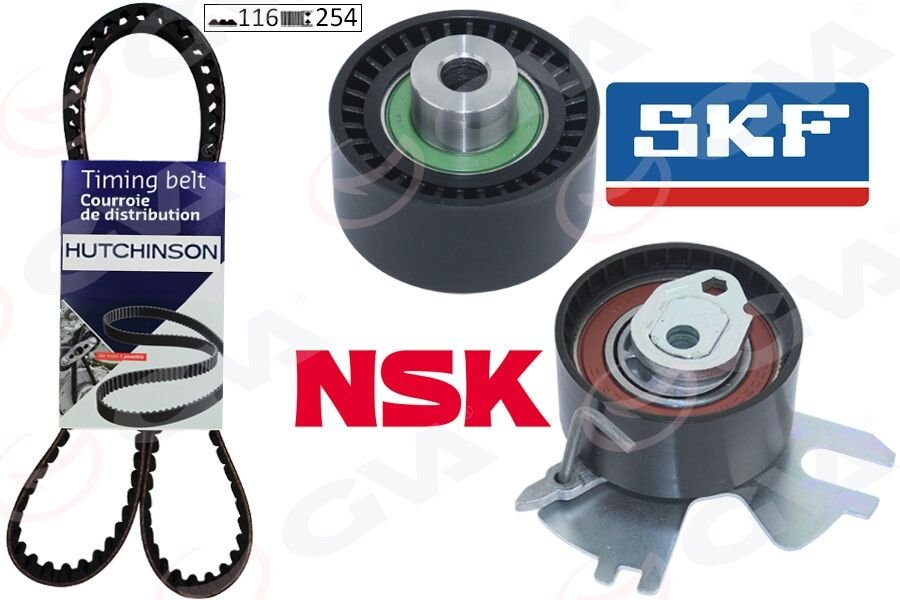 GVA 59T4335 EKSANTRİK GERGİ KİTİ 116x254 P307-P308-P407-P508-P807-EXPERT--C4-C5-C8-JUMPY-SCUDO-FOCUSII- CMAX 2.0D-2.0HDI K015606XS
