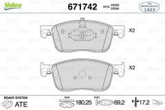 VALEO 671742 ÖN FREN BALATASI FIAT SCUDO 23> ZAFIRA LIFE 19> VIVARO C 19> JUMPY III 16> EXPERT 16> TOYOTA PROACE 16> 304 mm
