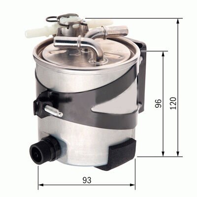 YAKIT FİLTRESİ RENAULT MEGANE II 02> SCENIC II 03> 1.5dCi 2.0dCi