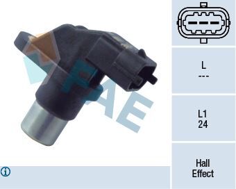 FAE 79206 EKSANTRİK MİL DEVİR SENSÖRÜ OPEL ASTRA G 98> ASTRA H 04>10 1.7 CDTI DTH-DTL FIAT PALIO-PUNTO 1.2-1.4