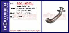 BSC 199705L EGR BORUSU SOL SOĞUTUCU EGZOZ GERİ DÖNÜŞÜM SİSTEMİ DOBLO 1.9 JTD 01 >