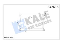 KALE 342615 KLIMA RADYATORU AJ-V6 FB AJ-V8 AJ8FT S-TYPE II X200 1999>2007