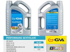 GVA 9920154 MOTOR YAĞI 5W30 5 LT PLATINUM PARTİKÜLLÜ-DPF TAM SENTETİK API SN/CF