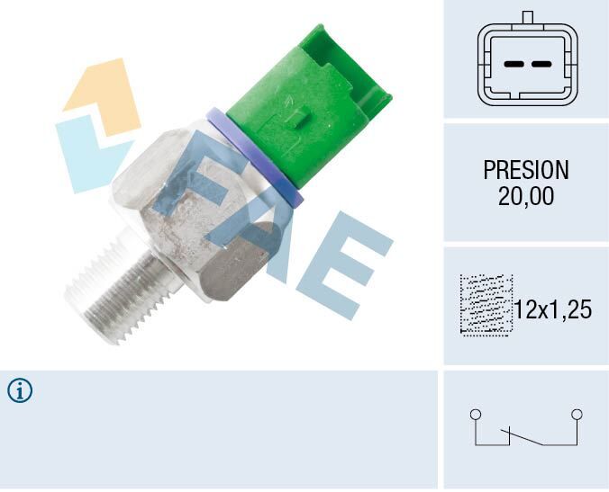 FAE 18502 DİREKSİYON BASINÇ MÜŞÜRÜ PARTNER-BERLINGO-P206-P306-P307-P406-XSARA-C4 96>15