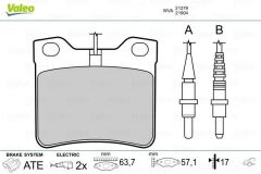 VALEO 671295 FREN BALATASI ARKA MERCEDES W638 B901 B902 . PEUGEOT 406 605