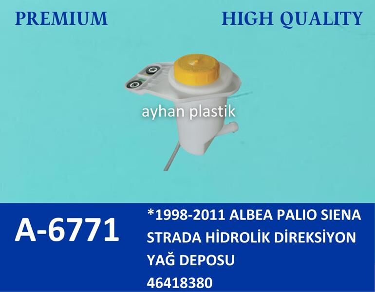 AYHAN A6771 HİDROLİK DİREKSİYON YAĞ DEPOSU KAPAKLI PALIO-STRADA-SIENA-ALBEA-DOBLO-FIORINO 1.3 MTJ