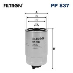 FILTRON PP837 YAKIT FİLTRESİ ASTRA-CORSA-VECTRA-TRAFFIC-BOXER-PALIO-DUCATO1.7-1.9-2.4-2.5D-ACCENT-ERA-GETZ 1.5CRDİ