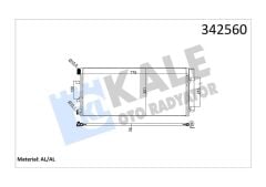 KALE 342560 KLİMA RADYATORU KONDENSERİ RENAULT MASTER III 10> OPEL MOVANO B 10> 2.3dCi 775x351x16 ALÜMİNYUM KURUTUCU İLE