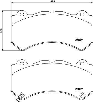 VALEO 671474 ÖN BALATA JEEP GRAND CHEROKEE IV 3.6 V6 4x4 10 > 3.6 VVT 4x4 16 >