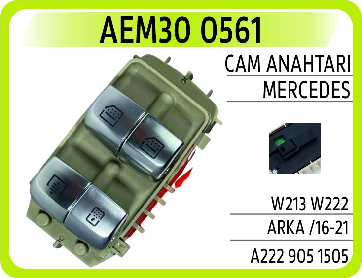 AEM30 0561 CAM ANAHTARI MERCEDES W213 W222 ARKA /16-21