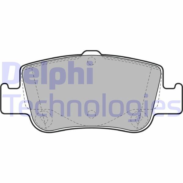 DELPHI LP2103 ARKA FREN BALATA TOYOTA AURIS. COROLLA 1.33L 1.6L 1NR-FE 1ZR-FAE NRE180 ZRE181 ZRE185 12-> 1.4L 1ND-FTV D-4D NDE150 NDE180 07->