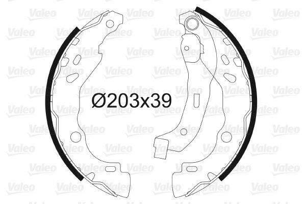 VALEO 562810 ARKA FREN PABUÇ BALATASI RENAULT CLIO II 98> CLIO IV 12> CLIO SYMBOL 02> SYMBOL III 13> DACIA SANDERO 08> LOGAN 06> SANDERO II 12> LOGAN II 12>