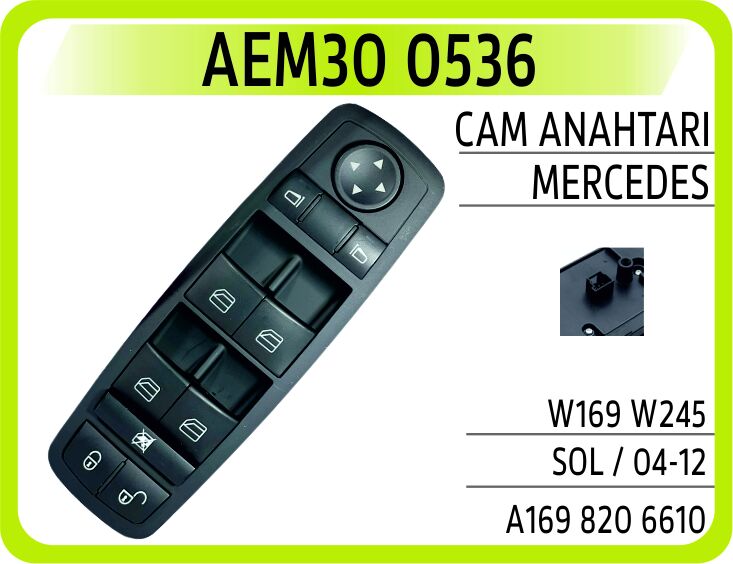 AEM30 0536 CAM ANAHTARI MERCEDES W169 W245 SOL / 04-12