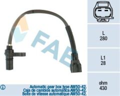 FAE 79123 KRANK SENSORU VOLVO S40 I 644 1.8 95>08 V40 645 1.8 95>00 OTOMATIK SANZIMAN AW50-42