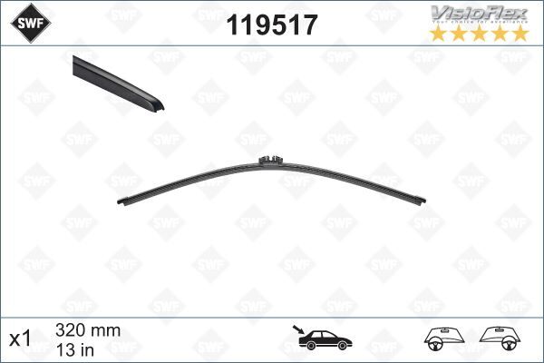 VALEO 119517 SİLECEK SÜPÜRGESİ ARKA AUDI A3-Q5