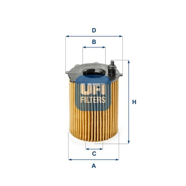 UFI 2518700 YAG FILTRESI P208 P301 P308 P508 P2008 PARTNER TEPPE BERLINGO CELYSEE C3 C4 DS3 DS4 DS5 JUMPY 1.6HDI EURO 6 CROSSLAND X GRANDLAND X B16DTH