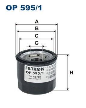 FILTRON FILT OP 595/1 MAZDA 3 (BM, BN) : MAZDA 6 (GJ, GL) 2.0 13- YAG FILTRESI .