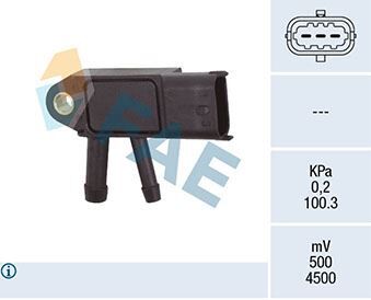 FAE 16146 DPF SENSOR VOLVO C30 10>15 C70 10>13 S40 II 10>12 S60 II 10>14 S80 II 10> V50 10>12