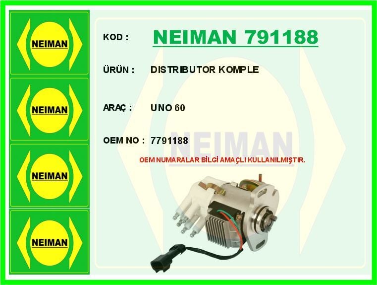 NEIMAN 791188 DISTRIBUTOR KOMPLE UNO 60