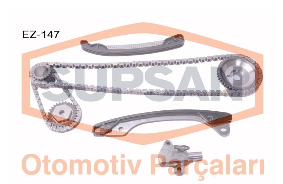 SUPSAN EZ-147 EKSANTRİK ZİNCİR SETİ MEGANE IV 15> FLUENCE 10> JUKE F15 10>19 QASHQAI 07>13 J10. NJ10. JJ10E DUSTER 10> DOKKER 12> 1.6 SCE H4M