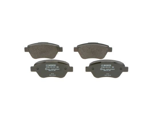 BOSCH 0986495237 ÖN BALATA CORSA D KÜÇÜK TİP 1.0-1.2-1.3 CDTI-1.4 06> ADAM 14> DOBLO 03> PANDA 04>