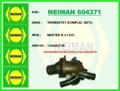 NEIMAN 604371 TERMOSTAT 89 C RENAULT MASTER III 10> 2.3dCi NISSAN NAVARA YS23 15> 2.3L