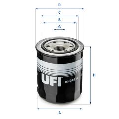 UFI 2324800 YAĞ FİLTRESİ TOYOTA LANDCRUISER PRADO 3.0L 1KZ-TE KZJ90 96-02 3.0L 1KD-FTV KDJ120 03-09 / HIACE 2.4L 2L 89-95 / HILUX LN145 98-04 / MAZDA B2500 WL 00-06 / FORD RANGER WL 99-06 büyük tip-tombul