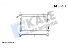 KALE 348440 MOTOR SU RADYATÖRÜ FIAT EGEA 15> 1.3D MTJ 1.4 AL-PL-BRZ 620x388x16
