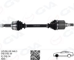 GVA 4419043 ÖN AKS SOL RENAULT KADJAR 1.5 DCI A-T 15-