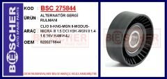 BSC 275844 ALTERNATÖR GERGİ RULMANI RULMANI CLIO II-KNG-MGN II-MODUS-MICRA III 1.5 DCI K9K-MGN II 1.4-1.6 16V K