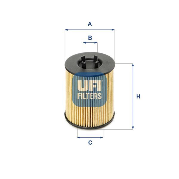 UFI 2501700 YAĞ FİLTRESİ ASTRA G 1.8 16V-OMEGA B 2.5 V6-3.0 V6-3.2 V6-VECTRA B 1.8i 16V-2.5i V6-2.6i V6-VECTRA C