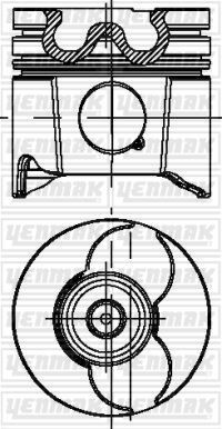 YENMAK 31-04495-000 PİSTON SEGMAN STD 85mm P206-P306-P307-P406-P607-BOXER-PARTNER-EXPERT-JUMPY-C4-C5 2.0HDI-2.0JTD PKW-RHZ-RHY-DW10ATED