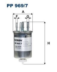 FILTRON PP969.7 YAKIT FILTRESI LAND ROVER 306DT DISCOVERY L462 RANGE ROVER L494 L405
