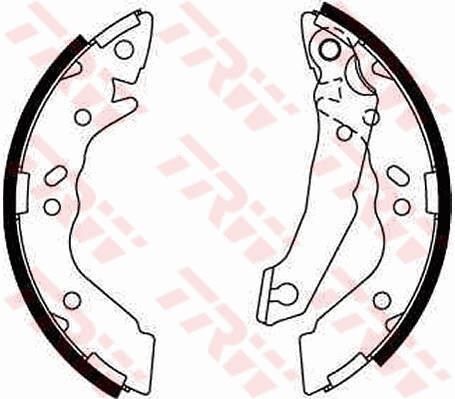 TRW GS8658 ARKA PABUÇ BALATA HYUNDAI ACCENT 1.3 1.5I 94-00 180x32
