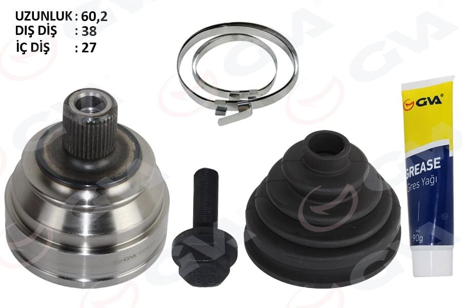 GVA 4475264K AKS KAFASI DIŞ T4 2.4 D-2.5 TDİ 91-03 AJA-ACV-AAB-AJT 2.4 D-2.5 TDİ