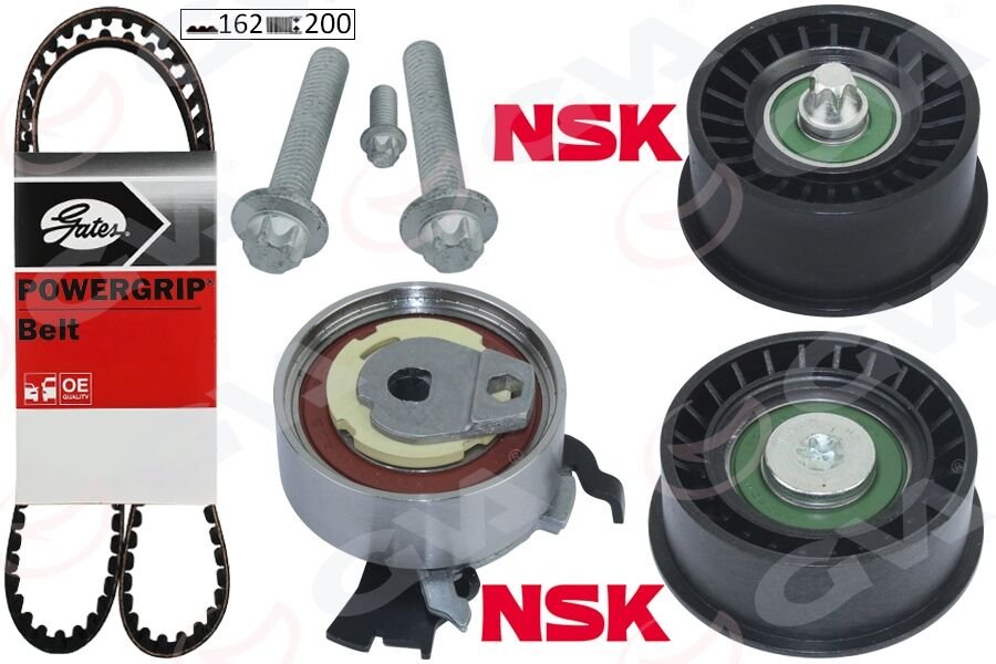 GVA 59T9008 EKSANTRİK GERGİ KİTİ 162x200 ASTRA G-CORSA C-VECTRA C-MERIVA A-ZAFIRA A 1.4-1.6-1.8 16V Z16XE-Z14XE