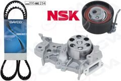 GVA 59WPK1425 DEVİRDAİMLİ EKSANTRİK GERGİ KİTİ 095x234 RENAULT CLIO II 98>05 CLIO III 05>12 CLIO IV 12>19 KANGOO 01> TWİNGO 01> MODUS 04> LOGAN II 08> SANDERO 08> 1.2 D4F