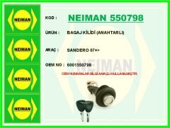 NEIMAN 550798 BAGAJ KİLİDİ ANAHTARLI SANDERO 07 >