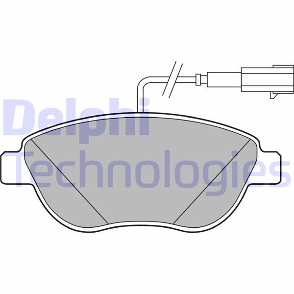 DELPHI LP2240 ÖN FREN BALATASI OPEL COMBO D 12> PUNTO EVO 1.3-1.4-1.6D MTJ 09 > 500-500C 1.3DMJ 10 > GRANDE PUNTO 1.6DMTJ 09 >
