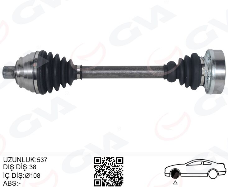 GVA 4475264 KOMPLE AKS ÖN SAĞ/SOL T4 1.9 TD-2.4 D-2.5 TDİ 91-03 ACV-AJA-AAB 1.9 TD-2.4 D-2.5 TDİ