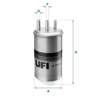 UFI 2411500 YAKIT FİLTRESİ LOGAN 01>06 SANDERO 08> DUSTER 10> CLIO SYMBOL II 05> 1.5dCI K9K