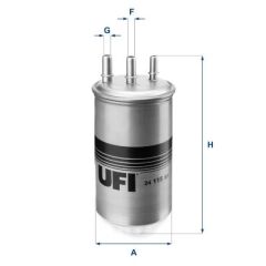 UFI 2411500 YAKIT FİLTRESİ LOGAN 01>06 SANDERO 08> DUSTER 10> CLIO SYMBOL II 05> 1.5dCI K9K