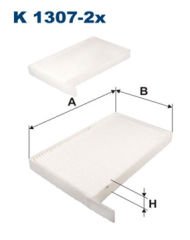 FILTRON FILT K 1307-2X H1 POLEN FILTRESI KLIMA FILTRESI KASALI ÇIFTLI