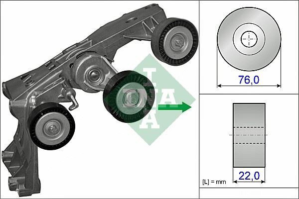 INA 534043110 KAYIS GERGI RULMANI MERCEDES M266 W169 W245 KUTUKLU