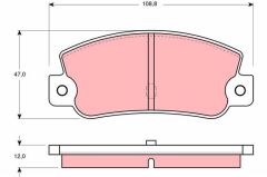 TRW GDB360 ARKA BALATA FIAT CROMA 1.6/2.0/2.0ie/2.0ie TURBO/1.9T/2.5D/2.5TD TMPR 2.0ie