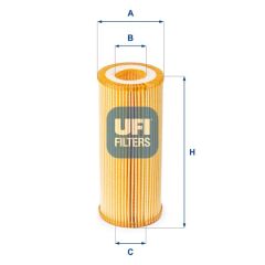UFI 2508000 YAĞ FİLTRESİ TOUAREG 3.0 V6 10>A4 3.0-3.2 FSI 08>A5 3.0-3.2 10>A6 2.8-3.0-3.2 FSI 04-11
