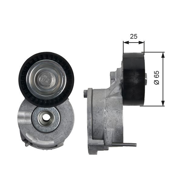 GATES T39186 ALTERNATÖR GERGİ RULMANI KÜTÜKLÜ ZAFIRA-VIVARO C-P3008-P308-P5008-P508-P407-EXPERT-C4-C5-C8-DS4- DS5-JUMPY-P508-P407 2.0 HDI 165-2.0 HDI 06> MONDEO IV 07>14 KUGA I 07>14 S-MAX 07>14 2.0 TDCI