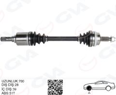 GVA 4419037 ÖN AKS SOL RENAULT MASTER II FD 2.5 DCI ABSLI 51 DIS 28X39 06-10
