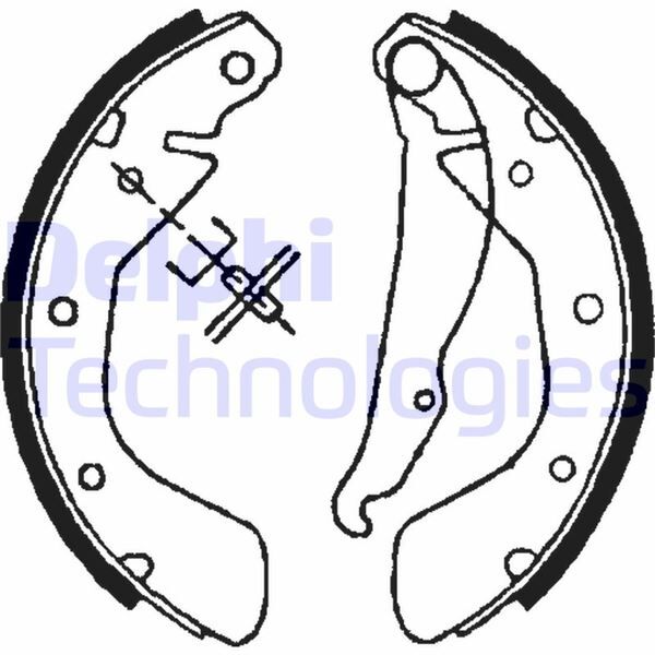 DELPHI LS1621 ARKA PABUÇ BALATA CORSA B 3.93-9.00 CORSA C 00-12.09 TIGRA 1.4 1.6 94-00 ASTRA F 92-9.98